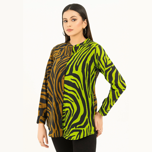 Vibrant Green Short Kurti With Kalidar Palazzo at Rs 3499.00 | Ladies  Cotton Suit | ID: 2850741345088